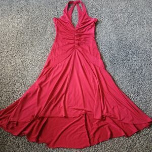 Rue21 Vintage Y2K Elastic Stretch Maxi Dress Pleated Summer Small Flowy Party